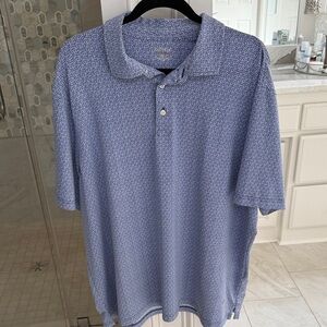 Cremieux XXL Men's Blue Patterned Polo Shirt